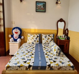 BỘ CHĂN DRAP 100% COTTON LỤA CAO CẤP 5 MÓN 1M8X2M HQ719