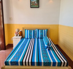 BỘ DRAP 100% COTTON LỤA CAO CẤP 4MÓN 1M6X2M HQ 715