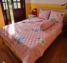 BỘ DRAP 100% COTTON LỤA CAO CẤP 4MÓN 1M8X2M HQ 718