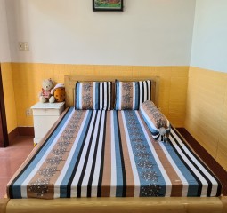 BỘ DRAP 100% COTTON LỤA CAO CẤP 4MÓN 1M8X2M HQ712