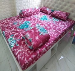 SALE – BỘ DRAP COTTON POLY CAO CẤP 4 MÓN 1M8X2M PL 127