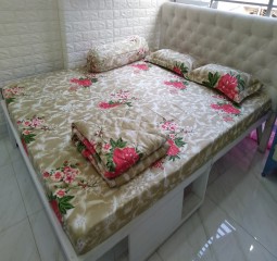 SALE – BỘ DRAP COTTON POLY CAO CẤP 4 MÓN 1M6X2M PL126