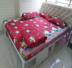 SALE – BỘ DRAP COTTON POLY CAO CẤP 4 MÓN 1M8X2M PL 130