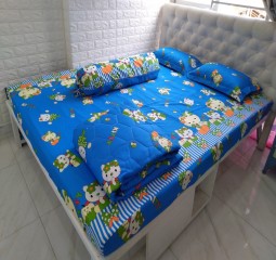                 SALE – BỘ DRAP MỀN COTTON POLY CAO CẤP 5 MÓN 1M6X2M PL*132